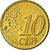 Holandia, 10 Euro Cent, 2001, Utrecht, AU(55-58), Mosiądz, KM:237