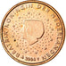 Países Baixos, Euro Cent, 2004, MS(63), Aço Cromado a Cobre, KM:234