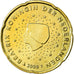 Países Baixos, 20 Euro Cent, 2008, MS(63), Latão, KM:269