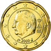 Belgium, 20 Euro Cent, 2009, MS(65-70), Brass, KM:278