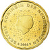 Netherlands, 20 Euro Cent, 2006, MS(65-70), Brass, KM:238