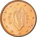 IRELAND REPUBLIC, Euro Cent, 2002, AU(55-58), Copper Plated Steel, KM:32