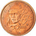 França, 2 Euro Cent, 2000, AU(55-58), Aço Cromado a Cobre, KM:1283
