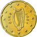 REPÚBLICA DA IRLANDA, 20 Euro Cent, 2007, MS(63), Latão, KM:48