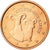 Cypr, 2 Euro Cent, 2008, MS(65-70), Miedź platerowana stalą, KM:79