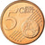 Luxemburgo, 5 Euro Cent, 2010, MS(65-70), Aço Cromado a Cobre, KM:77