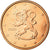 Finlândia, 5 Euro Cent, 2009, MS(63), Aço Cromado a Cobre, KM:100