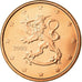 Finland, 5 Euro Cent, 2009, MS(63), Copper Plated Steel, KM:100