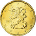 Finnland, 20 Euro Cent, 2009, UNZ, Messing, KM:127