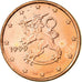 Finland, Euro Cent, 1999, PR, Copper Plated Steel, KM:98