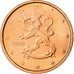 Finlandia, 2 Euro Cent, 2009, SPL-, Acciaio placcato rame, KM:99