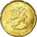 Finland, 20 Euro Cent, 2011, UNC-, Tin, KM:127