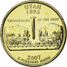 Münze, Vereinigte Staaten, Utah, Quarter, 2007, golden, VZ, Copper-nickel