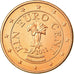 Austria, Euro Cent, 2011, MS(63), Copper Plated Steel, KM:3082