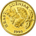Moneda, Croacia, 5 Lipa, 1993, FDC, Latón chapado en acero, KM:5