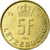 Coin, Luxembourg, Jean, 5 Francs, 1990, EF(40-45), Aluminum-Bronze, KM:65