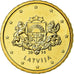 Letónia, 10 Euro Cent, 2014, MS(63), Latão
