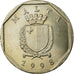 Moeda, Malta, 50 Cents, 1998, AU(55-58), Cobre-níquel, KM:98