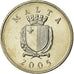 Moneta, Malta, 10 Cents, 2005, AU(55-58), Miedź-Nikiel, KM:96