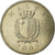 Moneta, Malta, 25 Cents, 2005, Franklin Mint, AU(55-58), Miedź-Nikiel, KM:97