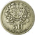 Moneta, Portugal, 50 Centavos, 1940, VF(20-25), Miedź-Nikiel, KM:577