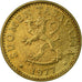 Moneda, Finlandia, 20 Pennia, 1977, MBC, Aluminio - bronce, KM:47