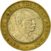 Coin, Kenya, 10 Shillings, 1995, British Royal Mint, EF(40-45), Bi-Metallic