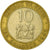 Moeda, Quénia, 10 Shillings, 1995, British Royal Mint, EF(40-45), Bimetálico