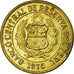 Moneta, Peru, Sol, 1975, Lima, EF(40-45), Mosiądz, KM:248