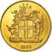 Moneta, Islandia, Krona, 1969, AU(55-58), Mosiądz niklowy, KM:12a