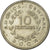 Moneda, Costa Rica, 10 Centimos, 1972, MBC, Cobre - níquel, KM:185.3