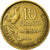 Moneda, Francia, Guiraud, 10 Francs, 1954, MBC, Aluminio - bronce, Gadoury:812