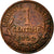 Moneta, Francja, Dupuis, Centime, 1909, EF(40-45), Bronze, Gadoury:90