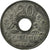 Coin, France, État français, 20 Centimes, 1944, Paris, AU(50-53), Zinc