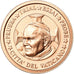 Vatikan, Medaille, 2 C, Essai-Trial Jean Paul II, 2002, STGL, Kupfer