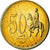 Grande-Bretagne, Médaille, 50 C, Essai Trial, 2002, FDC, Copper-Nickel Gilt