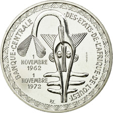Moneda, Estados del África Occidental, 500 Francs, 1972, SC, Plata, KM:E7