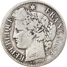 Münze, Frankreich, Cérès, 2 Francs, 1870, Paris, SGE+, Silber, KM:817.1