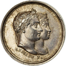 Francja, Medal, Mariage de Napoléon et Marie-Louise, Quinaire, 1810, Andrieu