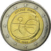 Chipre, 2 Euro, 10 years euro, 2009, AU(55-58), Bimetálico, KM:89