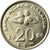 Coin, Malaysia, 20 Sen, 2006, EF(40-45), Copper-nickel, KM:52