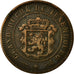 Moneda, Luxemburgo, William III, 5 Centimes, 1870, Utrecht, MBC, Bronce, KM:22.1