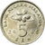 Coin, Malaysia, 5 Sen, 2005, EF(40-45), Copper-nickel, KM:50