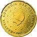 Países Baixos, 20 Euro Cent, 2005, AU(55-58), Latão, KM:238