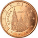 Spanien, 5 Euro Cent, 2007, VZ, Copper Plated Steel, KM:1042