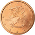 Finlandia, 2 Euro Cent, 2004, BB, Acciaio placcato rame, KM:99