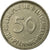 Moneta, GERMANIA - REPUBBLICA FEDERALE, 50 Pfennig, 1972, Stuttgart, BB