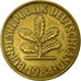 Coin, GERMANY - FEDERAL REPUBLIC, 10 Pfennig, 1984, Karlsruhe, EF(40-45), Brass