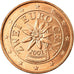 Austria, 2 Euro Cent, 2002, AU(55-58), Copper Plated Steel, KM:3083