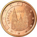 Spain, 5 Euro Cent, 2003, EF(40-45), Copper Plated Steel, KM:1042